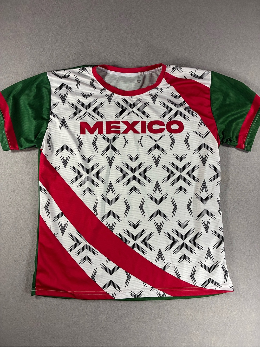 Mexico Short Sleeve Soccer Jersey - Red, White & Green
